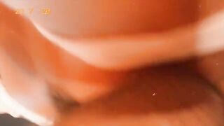 The pretty girl was licking and fucking in her wet pussy on vacation