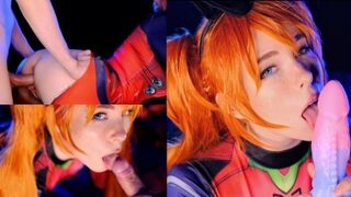 Asuka Langley-Short hair, ferocious appetite for cock - Ferocious sex