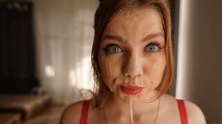 A stepsister messed with a guy’s game and got a messy face