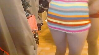 A cute schoolgirl gets fucked at home by her boyfriend