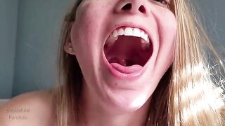 A tour of my mouth full of spit, just for your pleasure