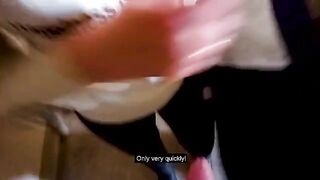 Fucking stranger in the entrance while parents were at home