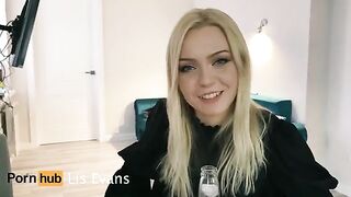A beautiful neighbor visited and received an intense blowjob experience