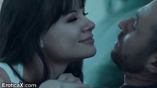 A cute couple is having a sensual erotic sex in the kitchen, inspired by EroticaX