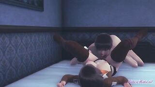 Attack on Titan Hentai - Mikasa has her way with her partner in a passionate encounter