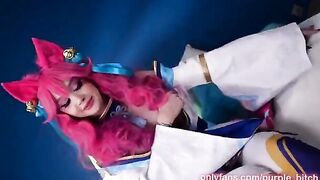 Ahri SPIRIT BLOSSOM gets her pussy railed in a steamy scene