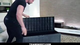 Tiny Lana Roy gets her ass stuffed with BBC on the couch