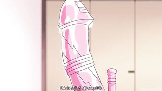 A hot girl in hentai is double penetrated by two cocks at once