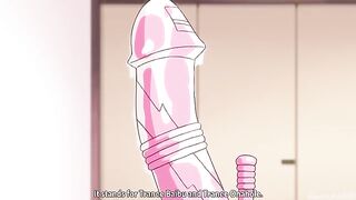 A hot girl in hentai is double penetrated by two cocks at once