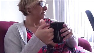 The stepmom welcomes her stepson back home after a long time away