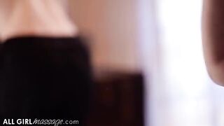 The masseuse gave the client an unforgettable pleasure during the massage