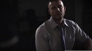 Shady reporter fucked Evelyn Claire in an office twist