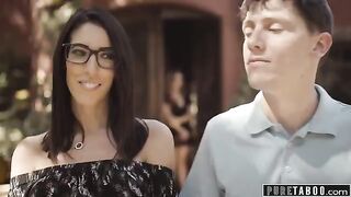 A lonely widow, Natasha Nice, gets wild with her neighbor on the couch