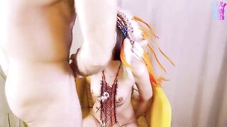 A sexy cowgirl is fucking with a hot Indian bogini gypsy queen