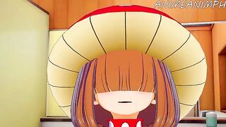 Hentai Kinoko Komori gets fucked from behind in this My Hero Academia scene