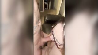 The wife cheats on her husband with a tattooed guy while he's away