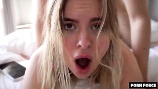 The sexy teen Miradavid gets her brains fucked out in a hardcore session