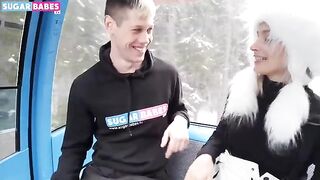 Hot blondie Christy White enjoys outdoor sex in a public park
