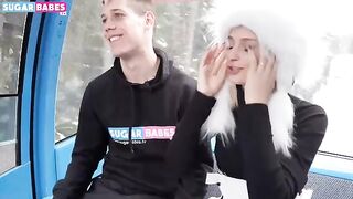 Hot blondie Christy White enjoys outdoor sex in a public park