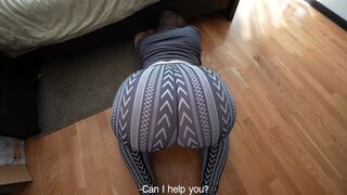 Step sister got stuck again and thanked the bro twice