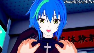 Xenovia Quarta is about to get fucked by a pervert in High School DxD
