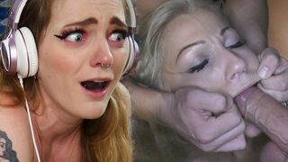 The most powerful pussy fuck she’s ever experienced - PF Porn Reactions Ep VI