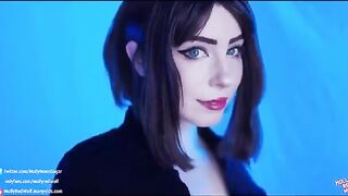 The assistant Samsung Sam helps a master in an intimate encounter, showcasing MollyRedWolf’s fiery red hair and captivating 5'7" presence
