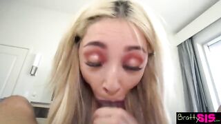 Young guy secretly films step sister making blowjob and fingering herself