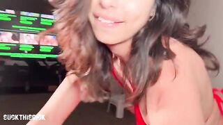Skinny teen Reina Rae gets her pussy pounded on camera