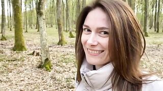 The wife arranged a sex in the woods with a forester while her husband was at work
