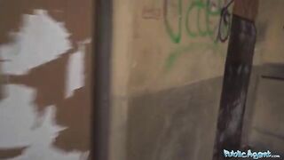 A young girl was paid to fuck with her boyfriend in the basement