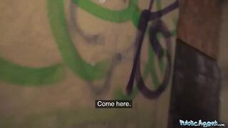 A young girl was paid to fuck with her boyfriend in the basement