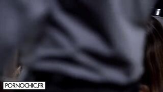Submissive beauty Claire Castel in hot orgy with stars