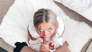Bitch gets crazy before the Halloween party