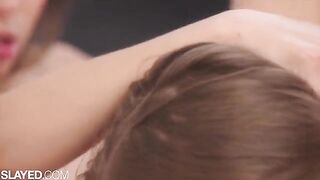 Roommates Gianna and Sky Bri have a steamy lesbian encounter