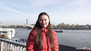 First time rimming and porn with Asia College Girl Luna I, a raw pickup