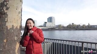 First time rimming and porn with Asia College Girl Luna I, a raw pickup