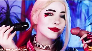 The crazy harley Quinn is getting fucked by a huge cock - MollyRedWolf