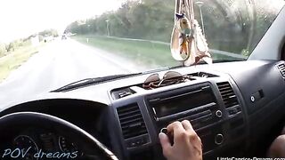 A cute girl hitchhiked, but the driver wanted something in return for the ride