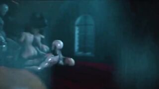 Hentai 3D uncensored Full Moon 2 Gangbang, intense dp action