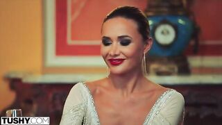 Stunning model Venera gets her ass gapped in an intense TUSHY scene