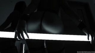 Adriana Chechik receives a messy and hot surprise in the anal sex chamber