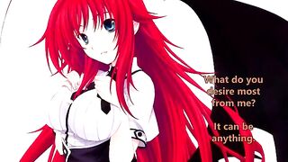 Rias greets her new servant - a spicy hentai JOI scene