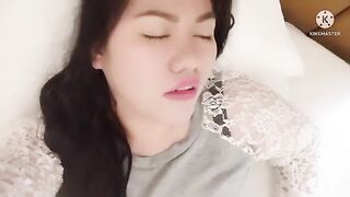 Andrea’s sensitive spot was licked by her boyfriend, making her cry