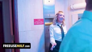 Hot bathroom attendant provides special service to club-goers in a memorable way