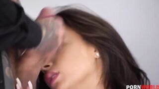 The photographer fucked Latina model Susy Gala’s pink pussy balls deep during a steamy photo session