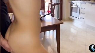 The Italian woman was so hungry for cock she squirted it all over