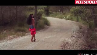 Short clip with public piss and blowjob action