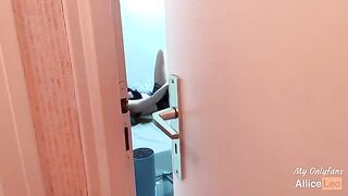 I watch my half-sister masturbating and offer her my cock