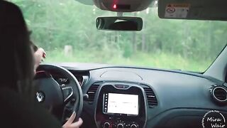Two girls took a stranger to the forest, fucked him hard and swapped cum
